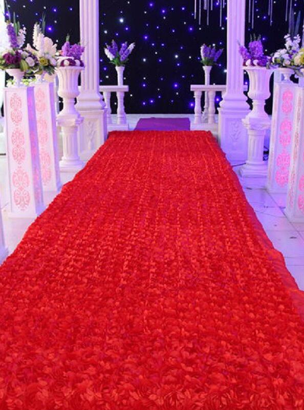Wedding Decoration-Multicolor stereo rose fabric, 3D wedding carpet For Wedding background 10 Meters/lot, 13 colors