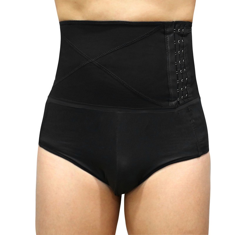Men High Waisted Tummy Control Brief Panties Slimming Body Shaper Shorts Butt Lifter Shapewear Fitness Shaping Underwear Plus Size S-6XL