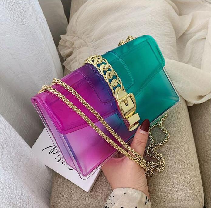 women handbag fashion contrast color womens jelly bag personality lock shoulder Messenger handbags street fashions summer transparent chain bags
women handbag fashion contrast color womens jelly bag personality lock shoulder Messenger handbags street fashions summer transparent chain bags