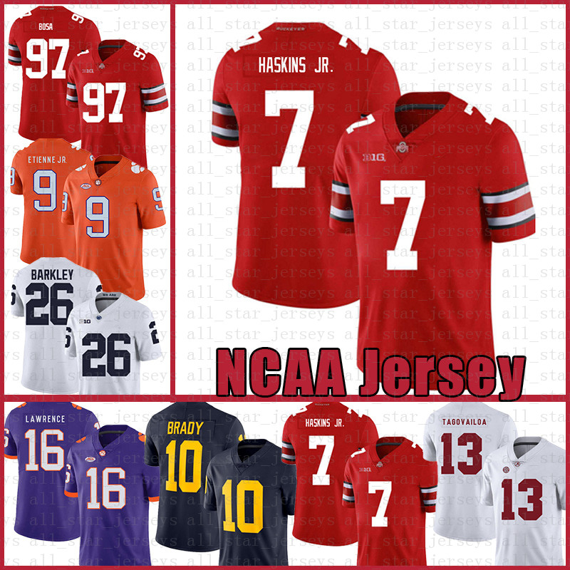 NCAA Ohio State Buckeyes 97 Nick Bosa 7 Dwayne Haskins Jr American football Jersey Tom Brady Saquon Barkley Tua Tagovailoa, Ncaa (laohu)
NCAA Ohio State Buckeyes 97 Nick Bosa 7 Dwayne Haskins Jr American football Jersey Tom Brady Saquon Barkley Tua Tagovailoa, Ncaa (laohu)