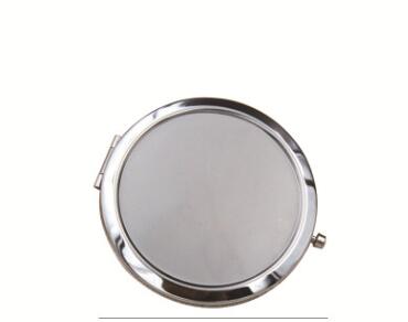 300pcs Free Shipping 70mm Pocket Compact Mirror favors Round Metal Silver Makeup Mirror Promotional Gift