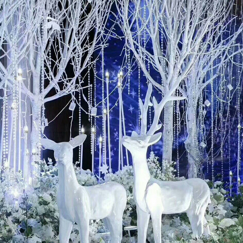 Chandelier Hanging Chain Arches Door backdrops curtain DIY Beads Acrylic Wedding Party Decors Diamond Crystal Garland Hanging Lights Curtain