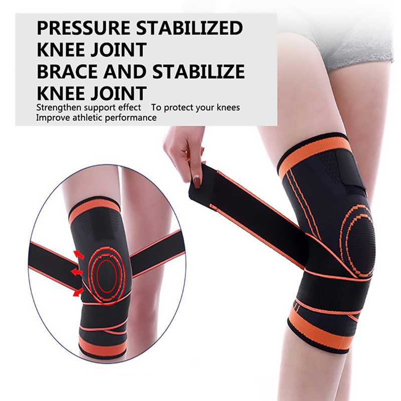 Sports Knee Pads Professional Pressure Stabilized Knee Protector kneecap supporter Knee Pad For Basketball Tennis Cycling Running