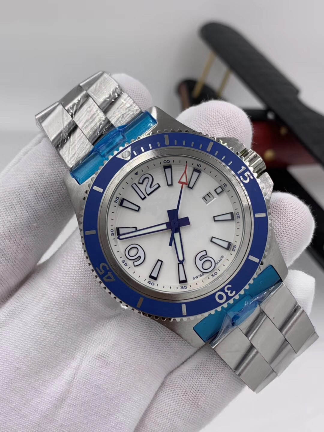 2019 slipper triple new luxury men's watch stainless steel rubber strap automatic mechanical 46 mm men watch designer luxury men watch, White
2019 slipper triple new luxury men's watch stainless steel rubber strap automatic mechanical 46 mm men watch designer luxury men watch, White