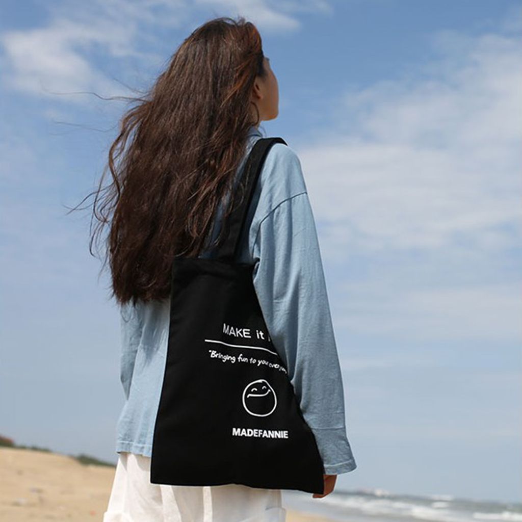 Canvas Tote Bag Make it Fun Printed