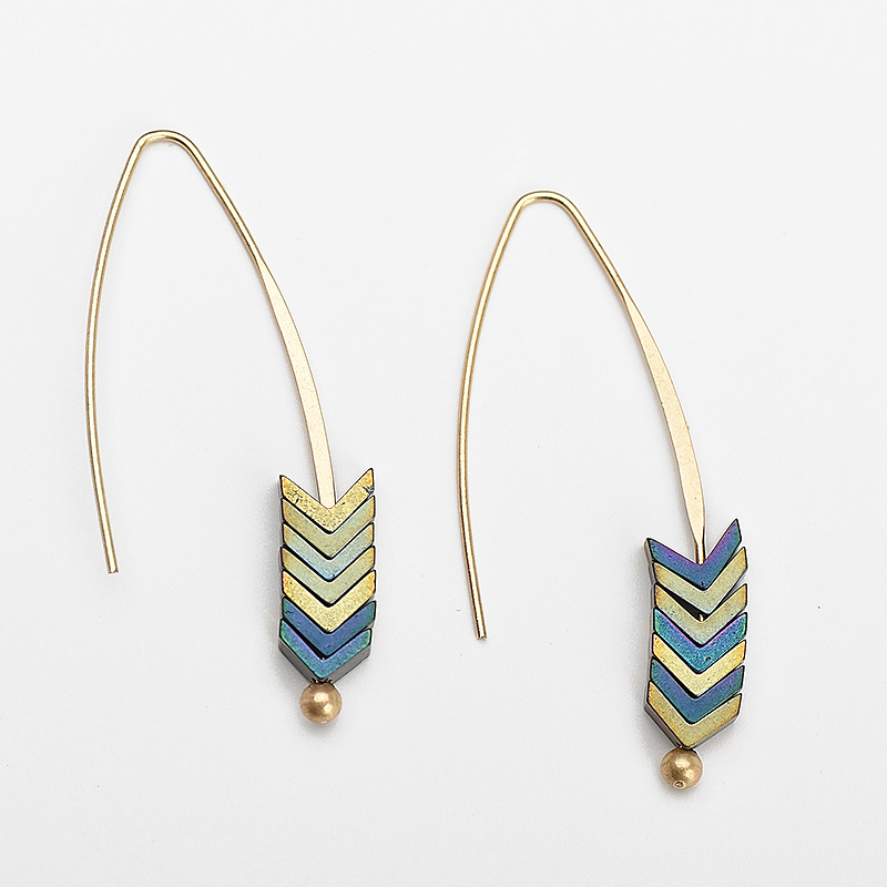 Wholesale- Gold Alloy Multi Color Natural Stone Geometry Arrow Shape Stud Earrings For Women Jewelry Gifts Mix Colors
Wholesale- Gold Alloy Multi Color Natural Stone Geometry Arrow Shape Stud Earrings For Women Jewelry Gifts Mix Colors