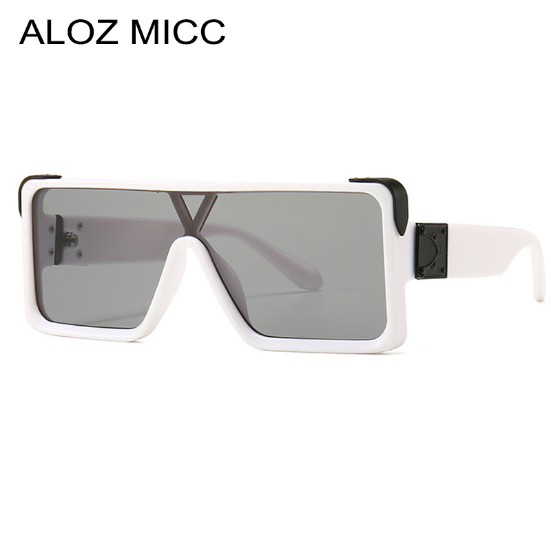 ALOZ MICC Oversized SI FANG Sunglasses Men Women Brand Square One-piece Sun Glasses Fashion Goggle Glasses Female Shades A601
ALOZ MICC Oversized SI FANG Sunglasses Men Women Brand Square One-piece Sun Glasses Fashion Goggle Glasses Female Shades A601