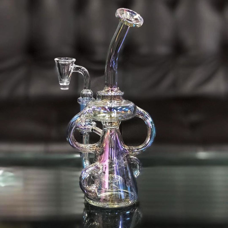 new rainbow dab rig hookah mini heady glass electroplating recycler oil bong with quartz banger glass water pipe
new rainbow dab rig hookah mini heady glass electroplating recycler oil bong with quartz banger glass water pipe