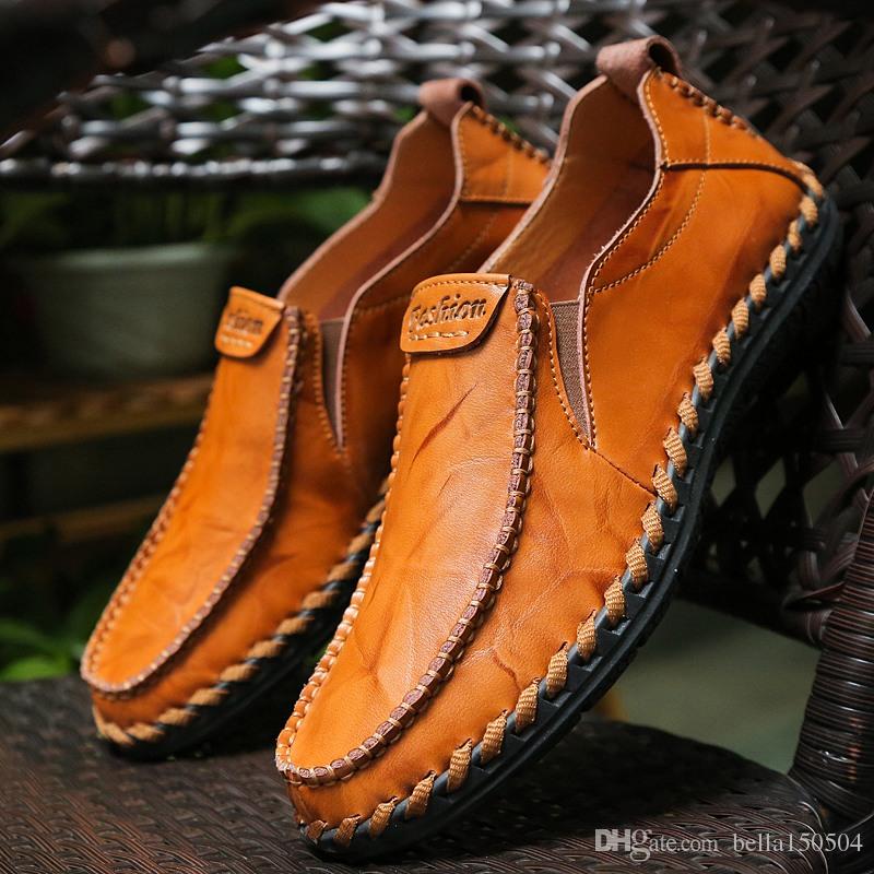 Mens genuine leather shoes suede loafer big size official shoes gentle mens travel walk shoe casual comfort breath shoes for Men zy701, Black
Mens genuine leather shoes suede loafer big size official shoes gentle mens travel walk shoe casual comfort breath shoes for Men zy701, Black
