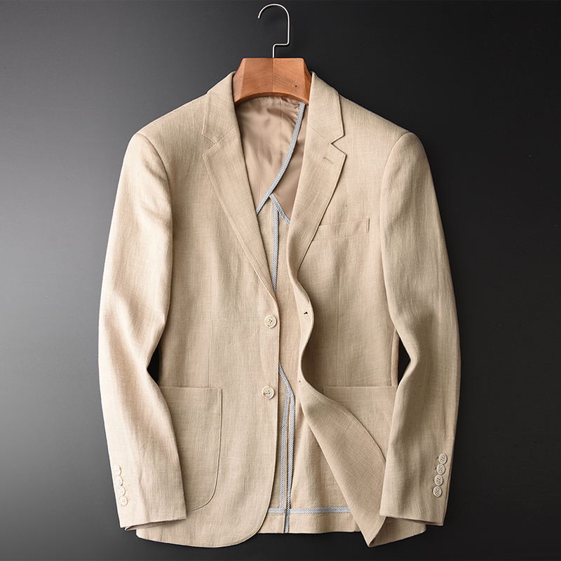 Casual Blazer Men Cotton Linen Suit Jacket Spring Autumn Single Breasted Men Blazers Double Pockets Plus Size Coat ZKI1, Khaki
Casual Blazer Men Cotton Linen Suit Jacket Spring Autumn Single Breasted Men Blazers Double Pockets Plus Size Coat ZKI1, Khaki