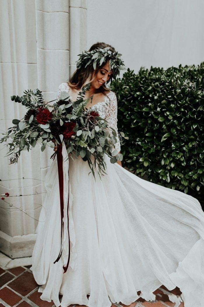 Bohemian Dresses V Neck Lace Appliques A e 3/4 Long Sleeve Beach Wedding Dress Custom Made Boho Bridal Gowns