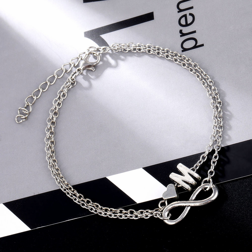 Vintage Silver Heart Bohemian Letter Ankle Bracelet for Women Multilayer Barefoot Sandals Foot Jewelry Leg Chain
Vintage Silver Heart Bohemian Letter Ankle Bracelet for Women Multilayer Barefoot Sandals Foot Jewelry Leg Chain