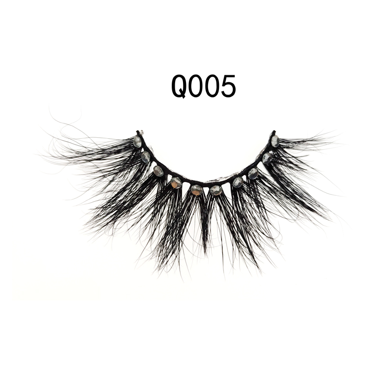 16 Style Rhinestones False Eyelashes 3D Crossing Natural Mink Lashes Exaggerated Fashion Glitter Lashes Women Lady Makeup Eyelash Extension
