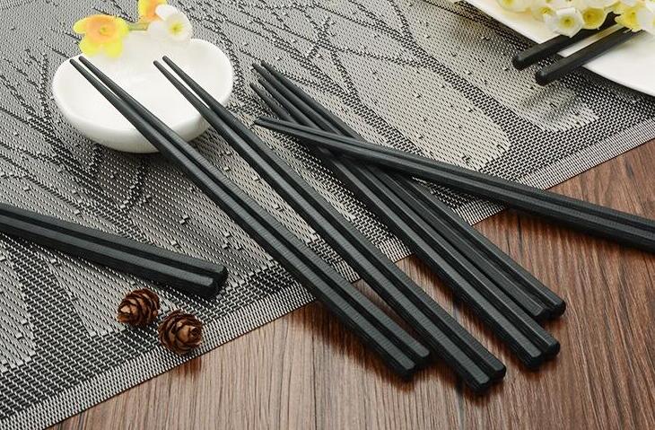 200pair sushi chopsticks Reusable Japanese Non-Slip Hashi chop sticks glass fiber black blue pink chopstick