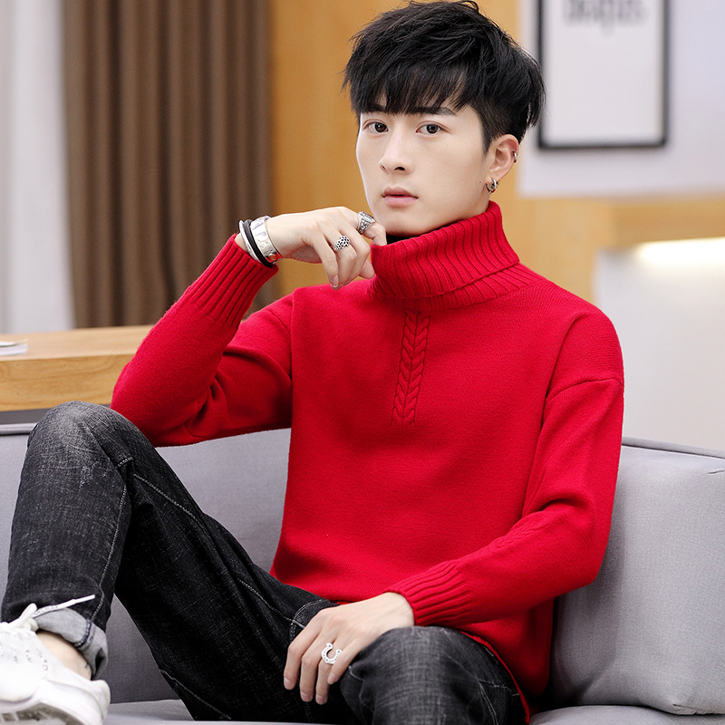 High-neck sweater men's Long sleeve thick warm trend Knitted sweaters 2020 new winter bottoming shirt 196, Black
High-neck sweater men's Long sleeve thick warm trend Knitted sweaters 2020 new winter bottoming shirt 196, Black