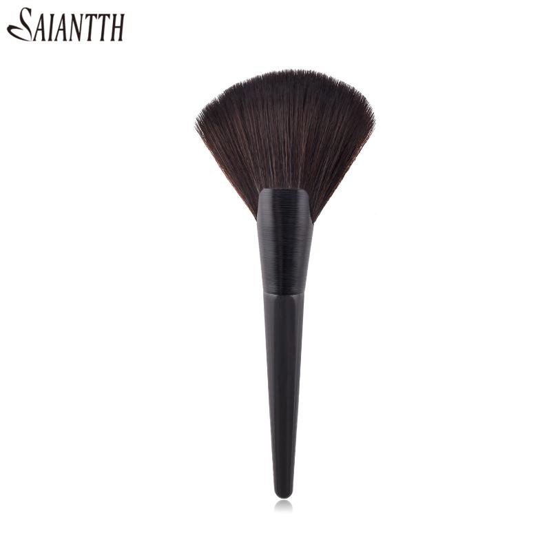 Saiantth Single brushing process foundation brush bright black high-end wooden handle makeup brush beauty tool fan shape makeup
Saiantth Single brushing process foundation brush bright black high-end wooden handle makeup brush beauty tool fan shape makeup