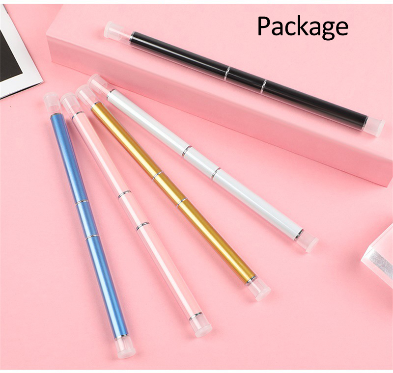 tamax NAN002 stainless double ended nail art wax dotting pen for Manicure Glitter Powder Nail Art tool