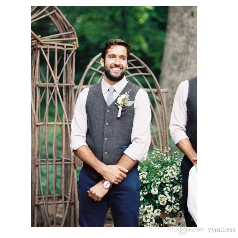 Gray Wool Tweed Groom Vests Formal Groom's Wear Suit Vest Men's British Style Wedding Tuxedo Waistcoat Plus Size, Black
Gray Wool Tweed Groom Vests Formal Groom's Wear Suit Vest Men's British Style Wedding Tuxedo Waistcoat Plus Size, Black