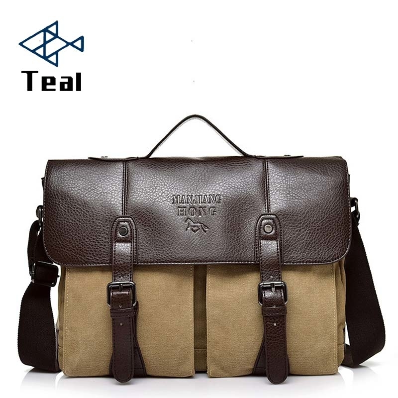 2019 new Canvas Leather Men's Briefcase Casual Vintage Men's Crossbody Bag Bussiness Shoulder Messenger Bag For Women Man Unisex CJ191201, Khaki
2019 new Canvas Leather Men's Briefcase Casual Vintage Men's Crossbody Bag Bussiness Shoulder Messenger Bag For Women Man Unisex CJ191201, Khaki