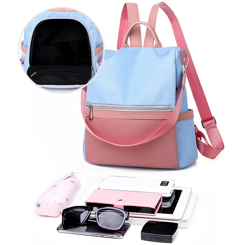 NEW-Fashion Casual Oxford Women'S Anti-Theft Backpack Retro Backpack Female Large Capacity Travel Bag1