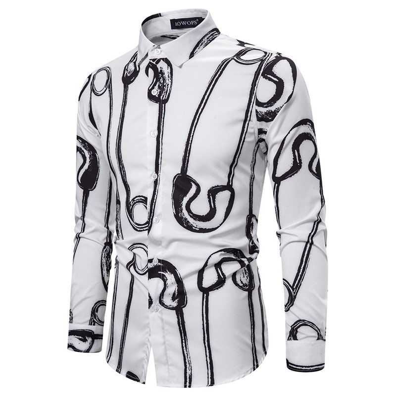 Mens Casual Button Down Dress Shirts Camisa Masculina 2020 Fashion White Print Floral Shirt Men Business Casual Chemise Homme
Mens Casual Button Down Dress Shirts Camisa Masculina 2020 Fashion White Print Floral Shirt Men Business Casual Chemise Homme