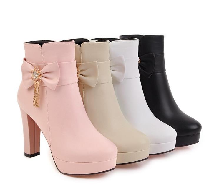 size 32 to 42 43 bridesmaid wedding boots tradingbear platform thick high heel designer boots beige white pink black
size 32 to 42 43 bridesmaid wedding boots tradingbear platform thick high heel designer boots beige white pink black