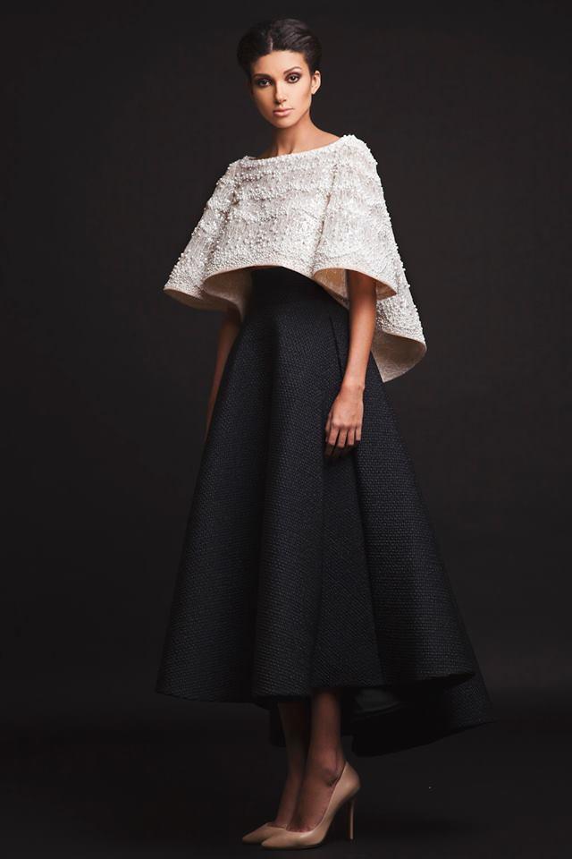 Arabic Black White Krikor Jabotian Pearls Evening Two Pieces Ankle Length Beaded Lace Prom Jacket Formal Party Dresses 0510