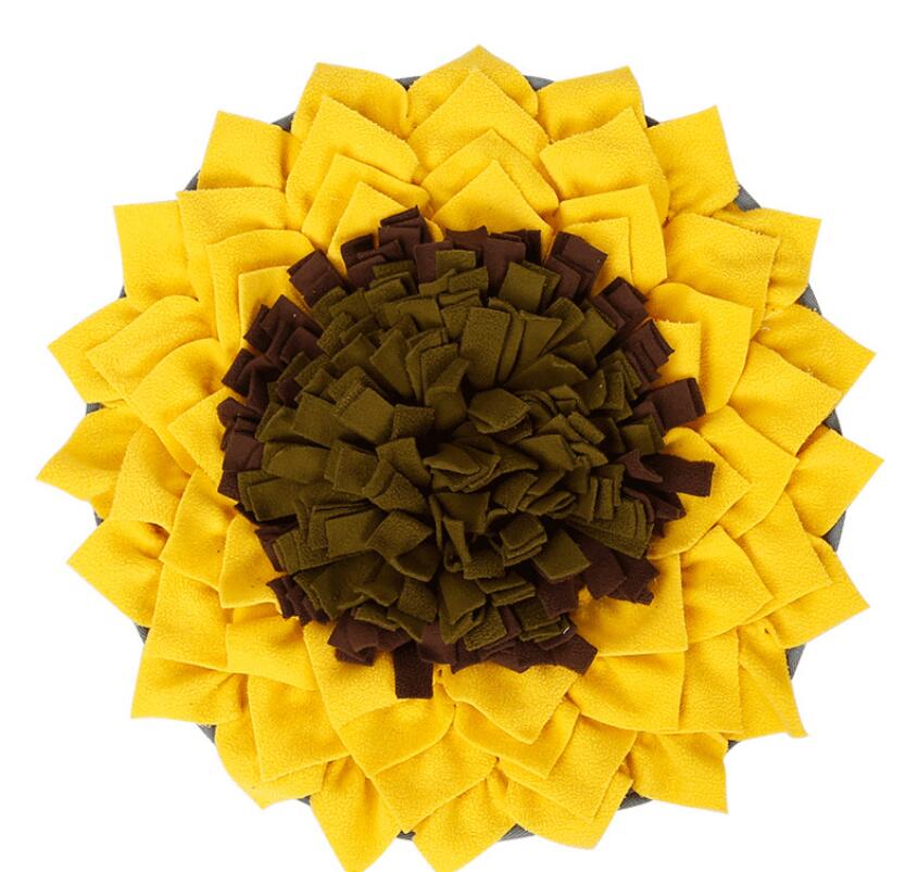 Round Sniffing Washable Puzzle Training Blanket Pet Multicolor Nasal Congestion Mat Dog Toys Accessories GD194