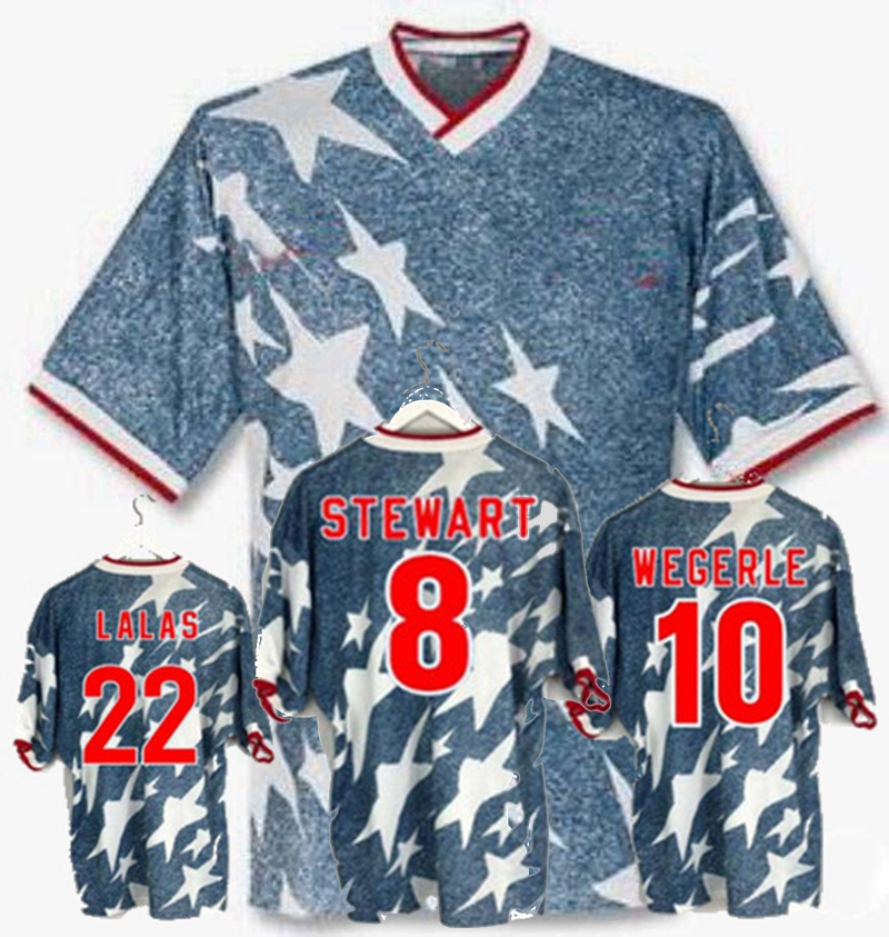 Retro 1994 USA World Cup soccer jerseys LALAS STEWART WEGERLE America United States 94 Retro football shirt 2XL, Black;yellow
Retro 1994 USA World Cup soccer jerseys LALAS STEWART WEGERLE America United States 94 Retro football shirt 2XL, Black;yellow