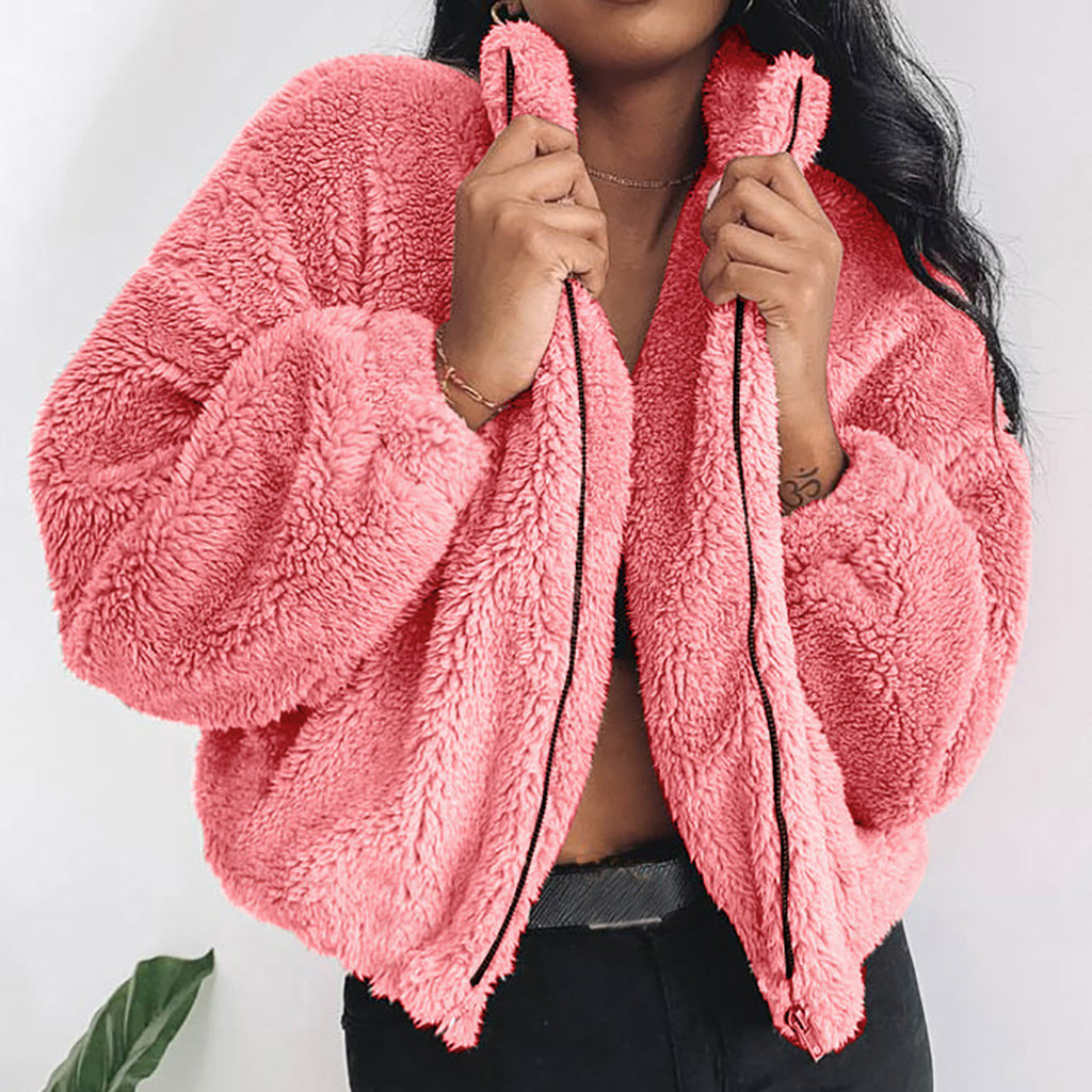 Elegant Faux Fur Coat Women 2019 Autumn Winter Thick Warm Soft Coat Jacket Winter Solid Zipper Parka Outerwear#G3, Pink
Elegant Faux Fur Coat Women 2019 Autumn Winter Thick Warm Soft Coat Jacket Winter Solid Zipper Parka Outerwear#G3, Pink