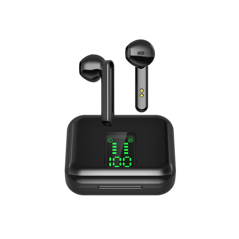 TWS Wireless Earphone X15 TWS LED Display 5.0 Bluetooth Earphone sport Gaming Headset Earbuds Running headphones With Mic, Black
TWS Wireless Earphone X15 TWS LED Display 5.0 Bluetooth Earphone sport Gaming Headset Earbuds Running headphones With Mic, Black