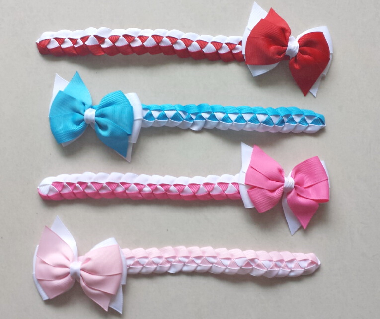 Updo hair Bun wraps bows clips Head Wrap gingham Hair band Headbands for girl women Hair Extensions Full Snood Accessories PD020