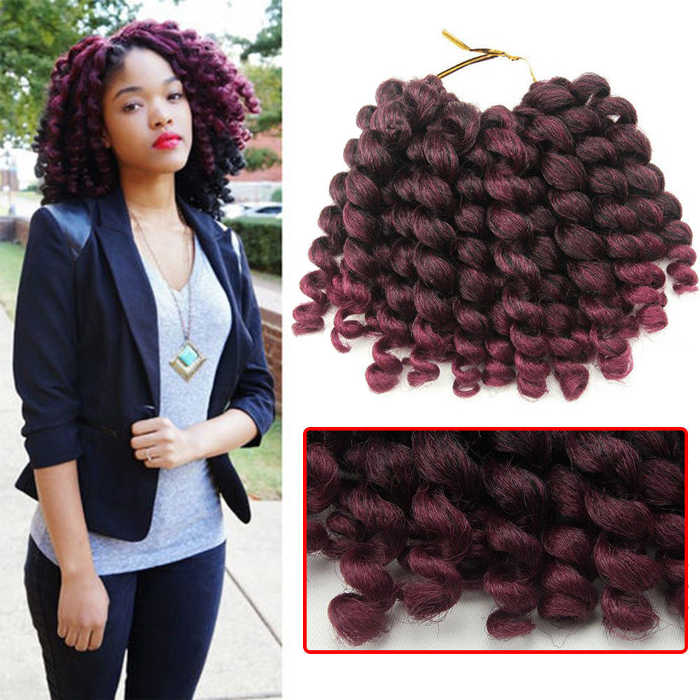 Hot! 1Pcs 8" Ombre Jumpy Wand Curl Weave Synthetic Twist Braids Crochet Hair Extensions Jamaican Bounce Synthetic Fiber Braiding Hair, Black
Hot! 1Pcs 8" Ombre Jumpy Wand Curl Weave Synthetic Twist Braids Crochet Hair Extensions Jamaican Bounce Synthetic Fiber Braiding Hair, Black