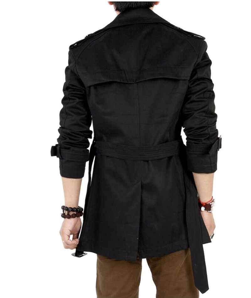 Trench Coat Classic Double Breasted Mens Long Coat Mens Designer Winter Coats Long Jackets & Coats British Style Overcoat
