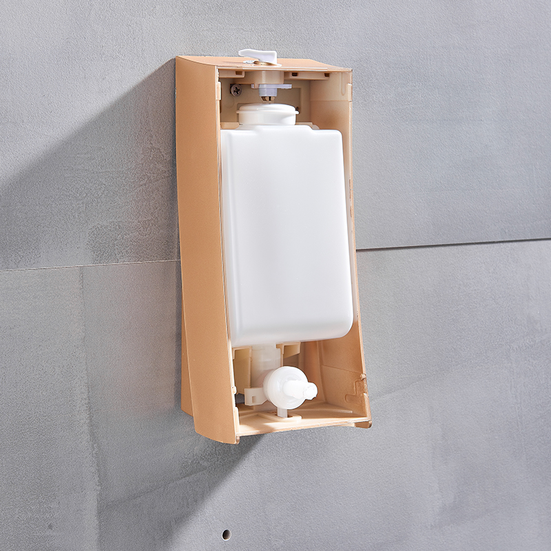 Champaign Gold Wall Mount Soap Dispenser Liquid Shampoo Shower Container Black White Soap Holder for Bathroom Washroom