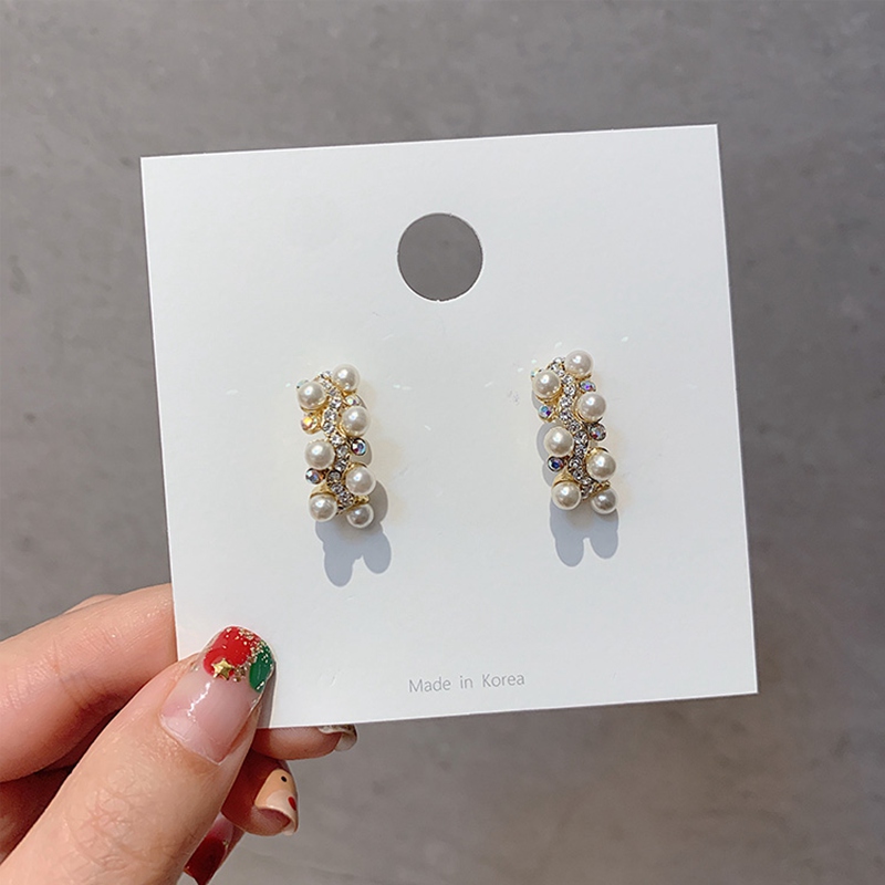 Hoop & Huggie MENGJIQIAO Wholesale Elegant Simulated Pearl Earrings For Women Girls Fashion Rhinestone C Shaped Boucle D'oreille Ewelry
Hoop & Huggie MENGJIQIAO Wholesale Elegant Simulated Pearl Earrings For Women Girls Fashion Rhinestone C Shaped Boucle D'oreille Ewelry