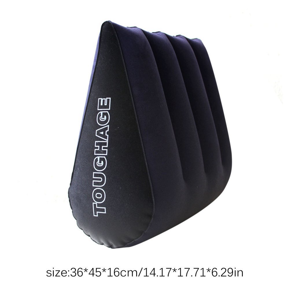 Toughage Inflatable Sex Pillow Aid Wedge Pillow Pvc Flocking Adult Love Position Cushion Sex Furniture Sex Products For Couples C19012201