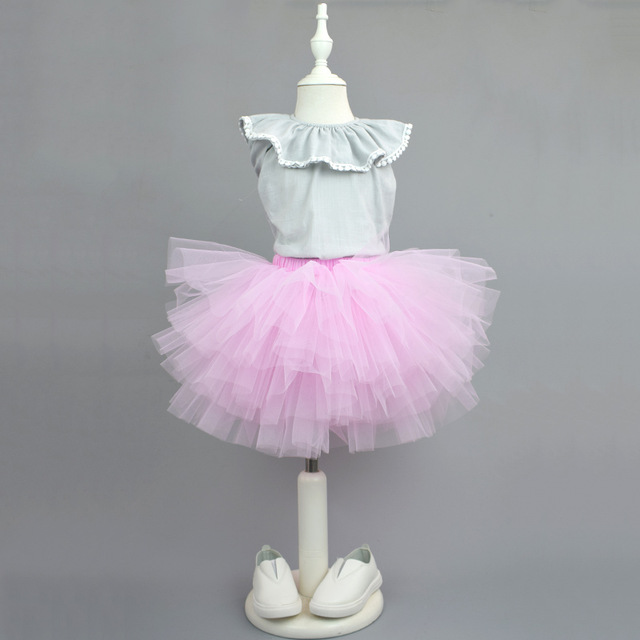 Fashion Girls Tutu Super Fluffy 6 Layers petticoat Princess Ballet Dance Tutu Skirt Kids Cake Skirt Chritsmas Children Clothes