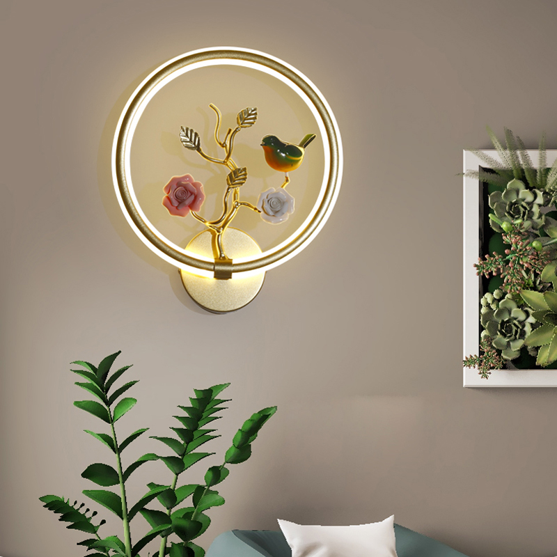 Nouveau chinois mur LED lampe Restaurant porche allée lumière Simple créatif applique moderne chevet chambre appliques couloir hôtel éclairage