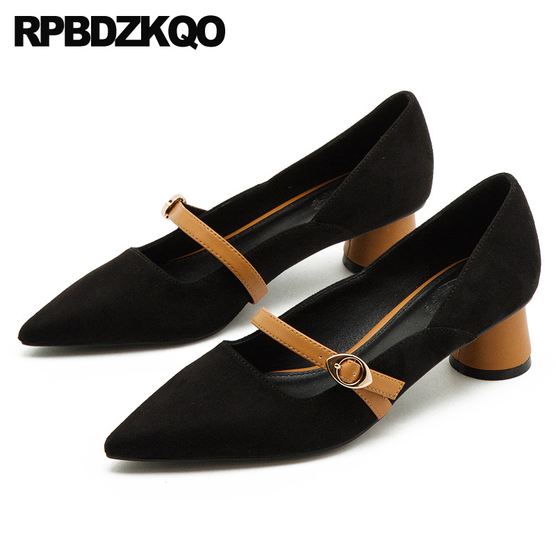 slip on nude chunky suede thick pointed toe fashion women shoes 2019 black pumps block medium heels plus size
slip on nude chunky suede thick pointed toe fashion women shoes 2019 black pumps block medium heels plus size