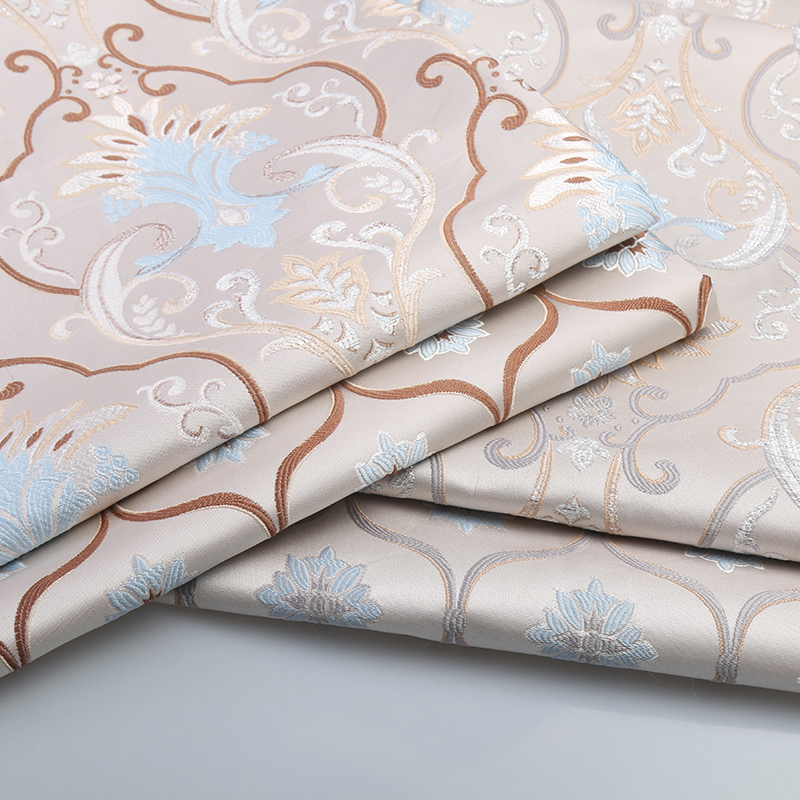 Wide 58" Silk-like Jacquard Damask Chenille Upholstery Sofa Fabric Cushion Pillow Chairs Table Cover Material By the Metre