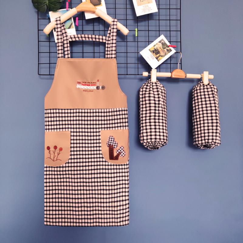 Korean version of cotton fashion household waterproof and oil-proof ladies apron with sleeves adult sleeveless kitchen
Korean version of cotton fashion household waterproof and oil-proof ladies apron with sleeves adult sleeveless kitchen