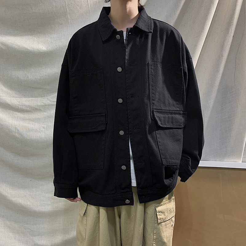 BOSIBIO 2020 spring new jacket men cargo chore outerwear plus size panelled contrast stitch 100% cotton jackets, As pic
BOSIBIO 2020 spring new jacket men cargo chore outerwear plus size panelled contrast stitch 100% cotton jackets, As pic
