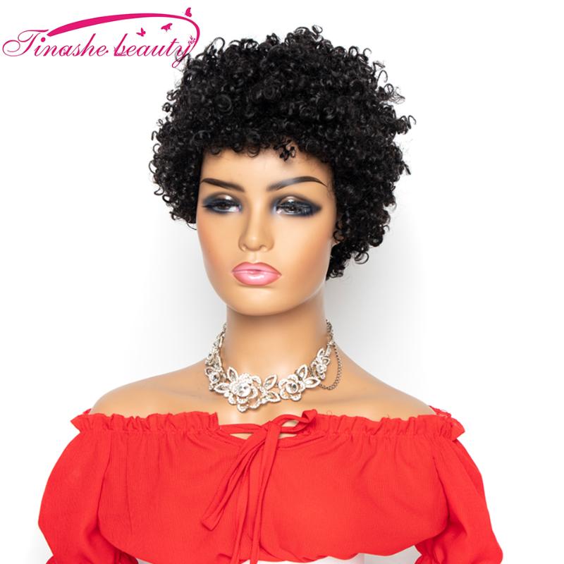 Tinashe Beauty Short Kinky Curly human Hair Wig Brazilian Remy Hair Curly Wave Wig For Black Wome Machine Made Natural Color, As pic
Tinashe Beauty Short Kinky Curly human Hair Wig Brazilian Remy Hair Curly Wave Wig For Black Wome Machine Made Natural Color, As pic