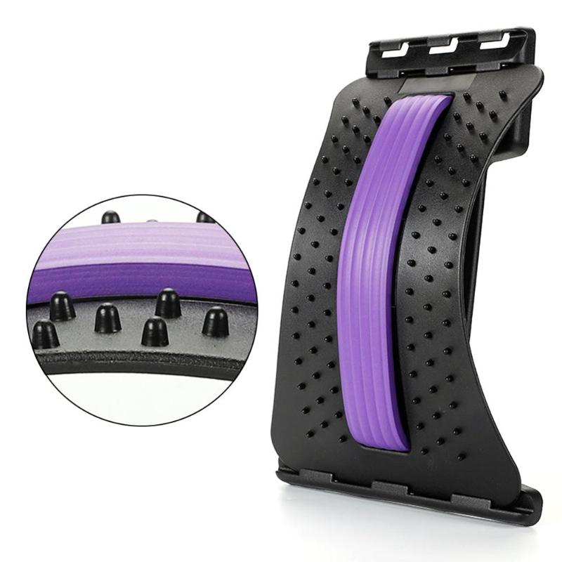 Back Support Massage Muscle Stretcher Men Women Stretch Relax Lumbar Spine Pain Relief Chiropractic