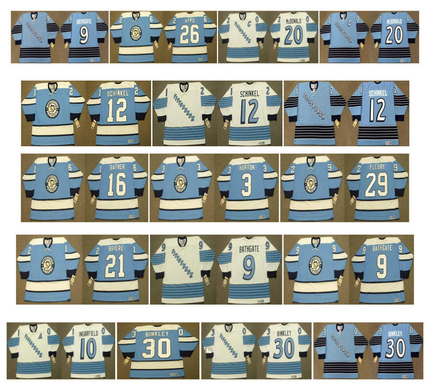 Vintage Pittsburgh Penguins Jerseys 12 KEN SCHINKEL 16 Glen Sather 3 TIM HORTON 29 Marc-Andre Fleury 21 MICHEL BRIERE 26 APPS Custom Hockey, As pic
Vintage Pittsburgh Penguins Jerseys 12 KEN SCHINKEL 16 Glen Sather 3 TIM HORTON 29 Marc-Andre Fleury 21 MICHEL BRIERE 26 APPS Custom Hockey, As pic