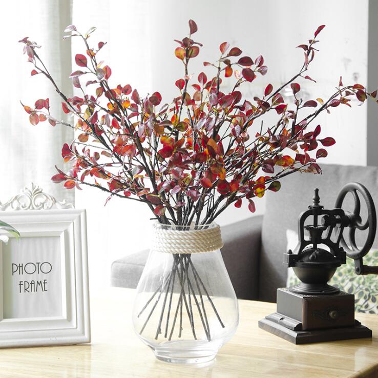Artificial Plastic Tree Branches with red silk leaves for autumn home Christmas decoration fake flowers plants wreath floristics, 1 piece
Artificial Plastic Tree Branches with red silk leaves for autumn home Christmas decoration fake flowers plants wreath floristics, 1 piece