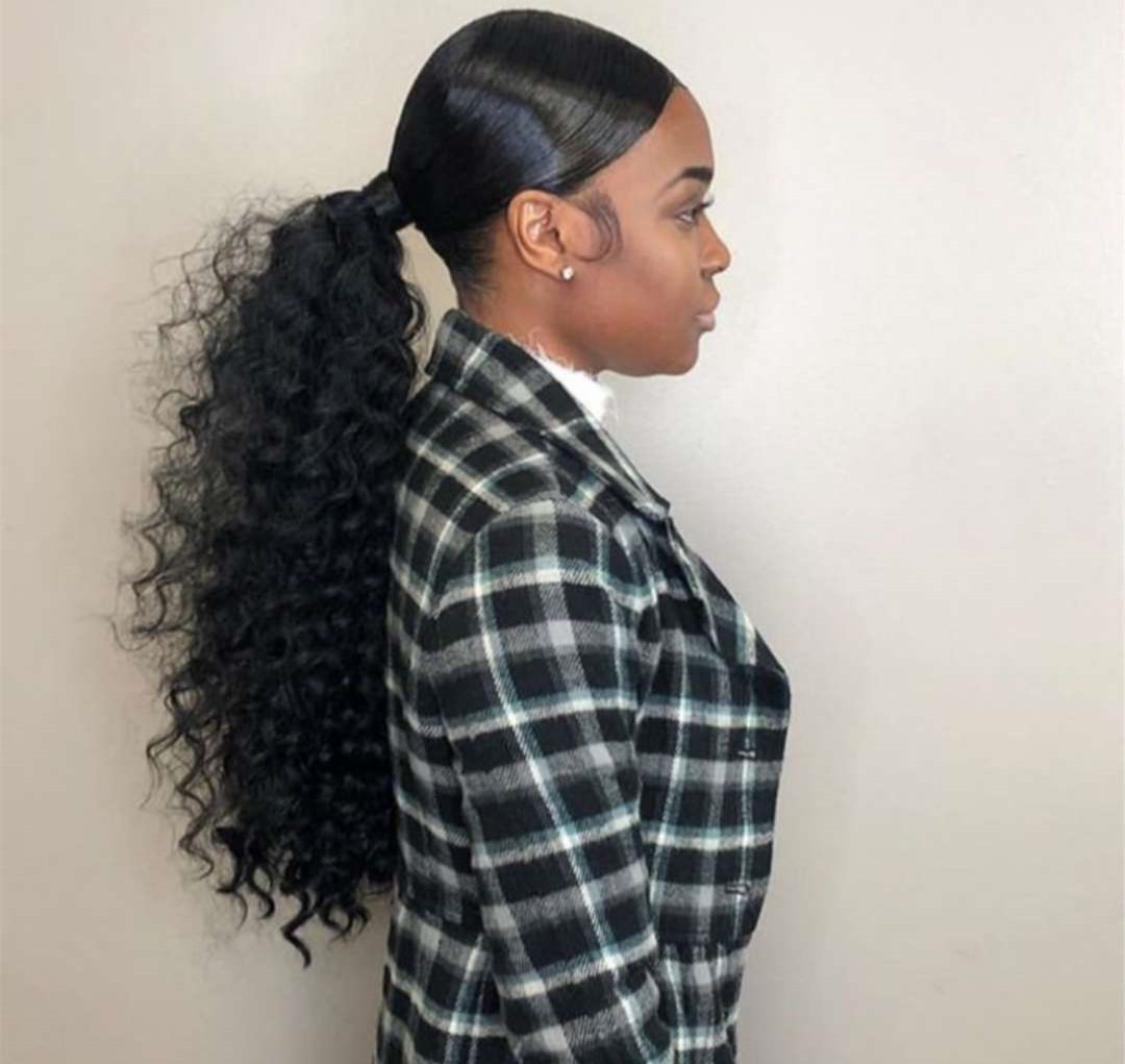 100% Human hair ponytails Kinky curly black natural ponytail hair extension drawstring wraps clip in ponytail hairpiece for black women 140g