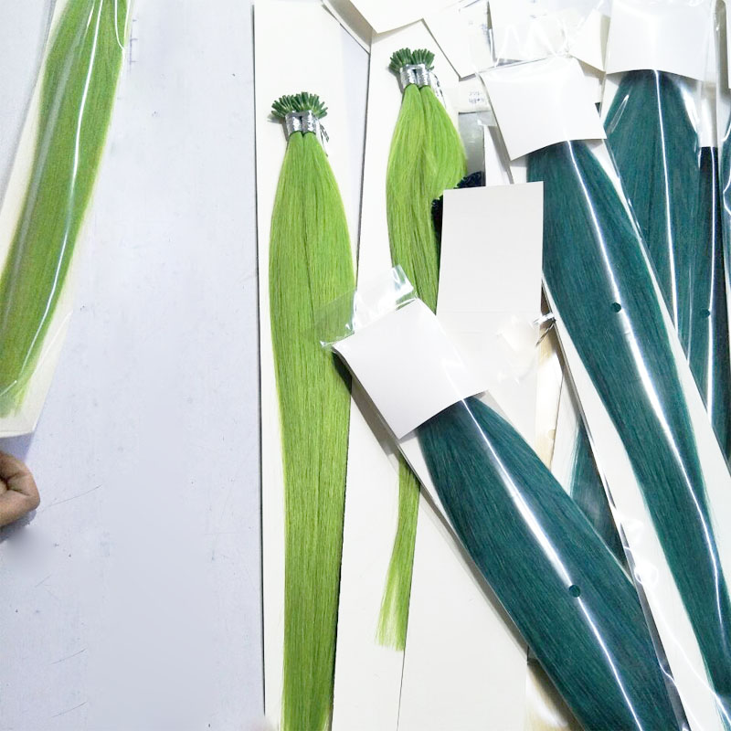 colorful prebonded stick i tip human hair extensions 18 20 22inch 1g strands 400st lot prebonded hair free dhl