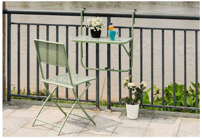 Balcony Hanging Table Furniture Railing Metal Iron rack Foldable European Simple Mini Wall Hangings Learning Tables